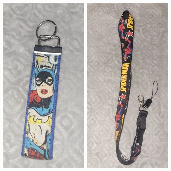 Accessories - 2 Piece DC MARVEL Comic Lanyard Keychain Set